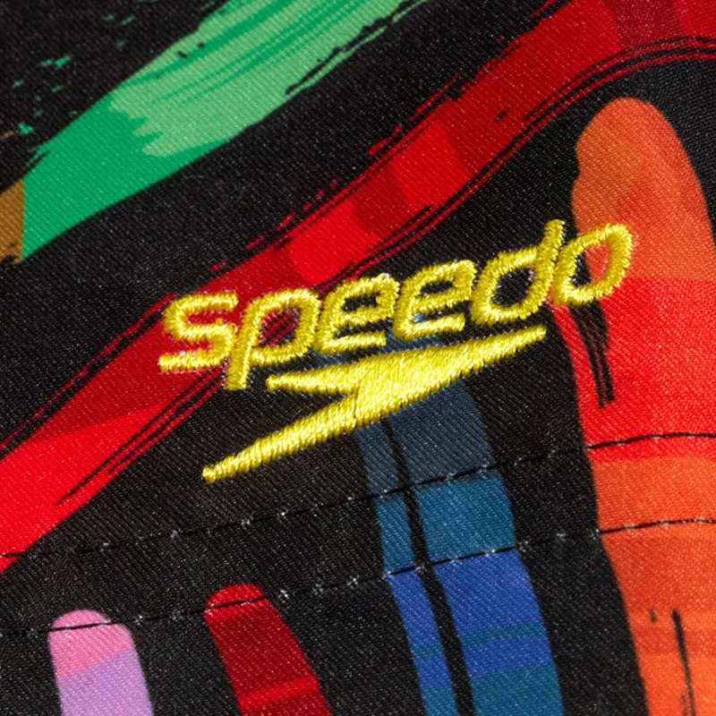 Speedo Boys Digital Printed 13 inch Watershort Black/Multi-1